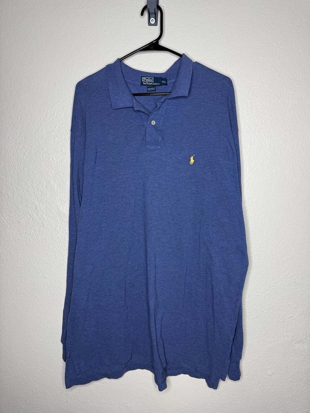 Polo Ralph Lauren Polo Shirt Men's Sz XL Slim Fit Soft Knit Short Sleeve Blue